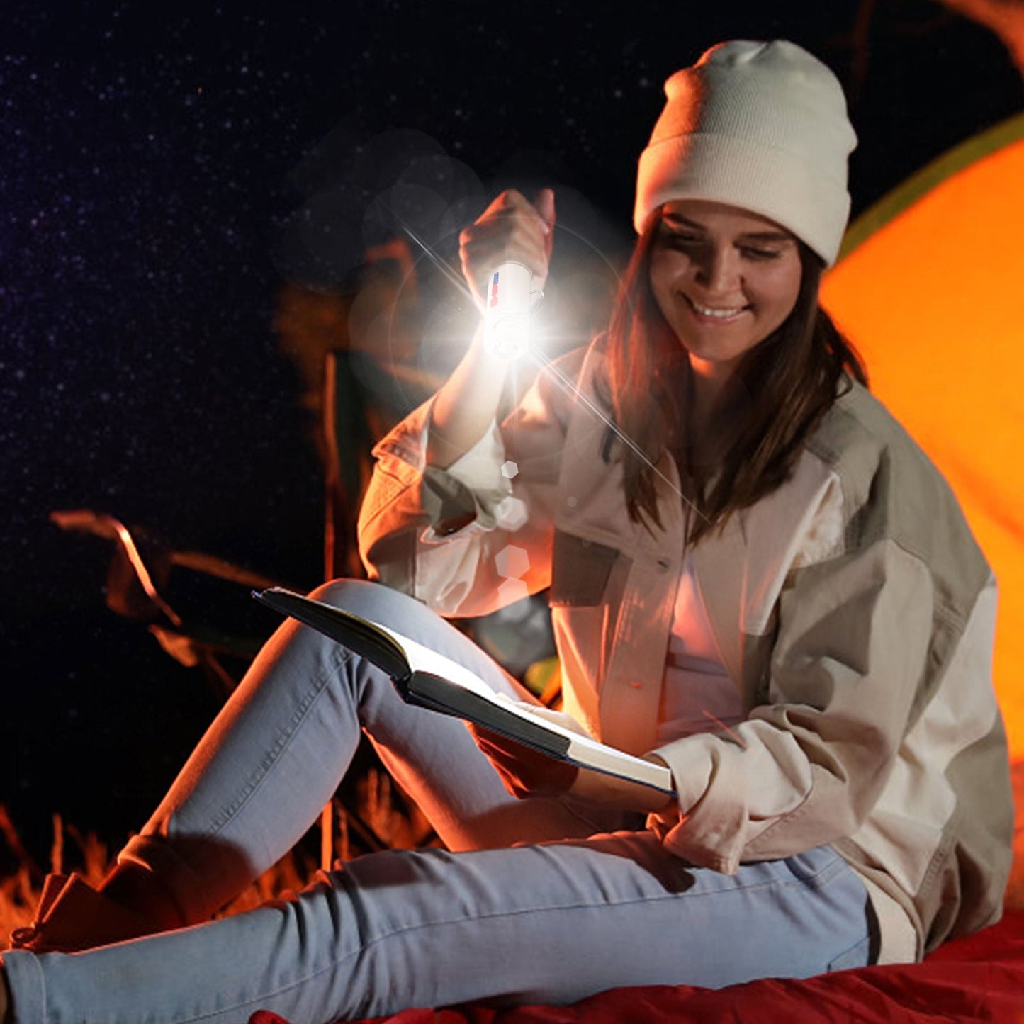 Torche solaire de camping