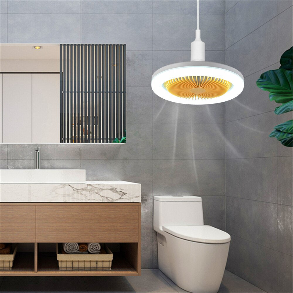 Plafonnier LED ventilateur intégré