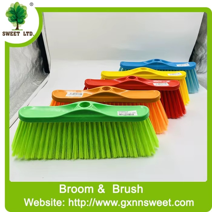 2 Têtes de Balai en Plastique Souple à Manche en bois