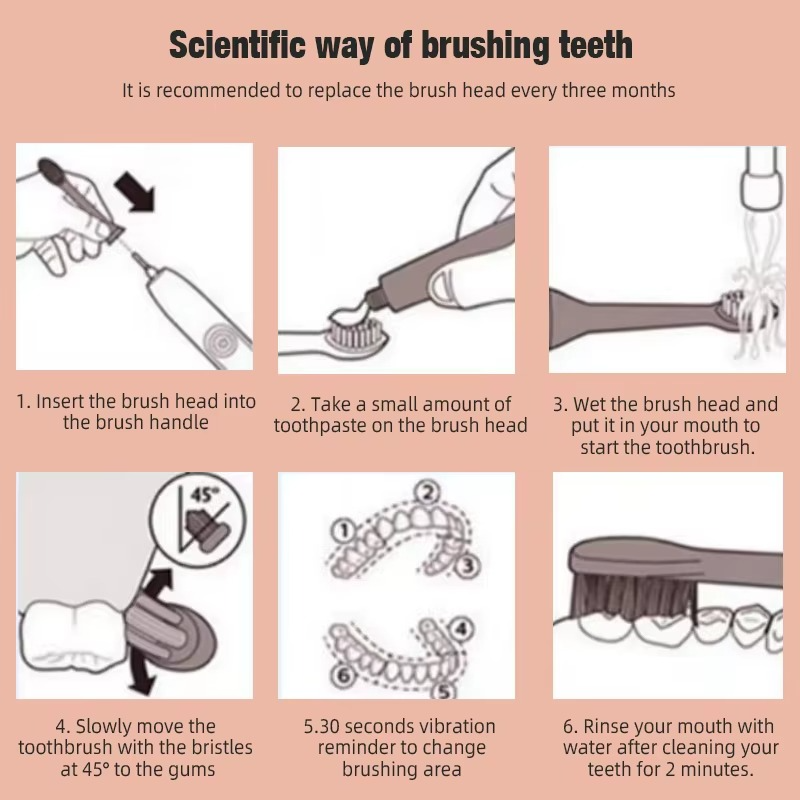 Kit de Brosses à Dents Électriques Sonique