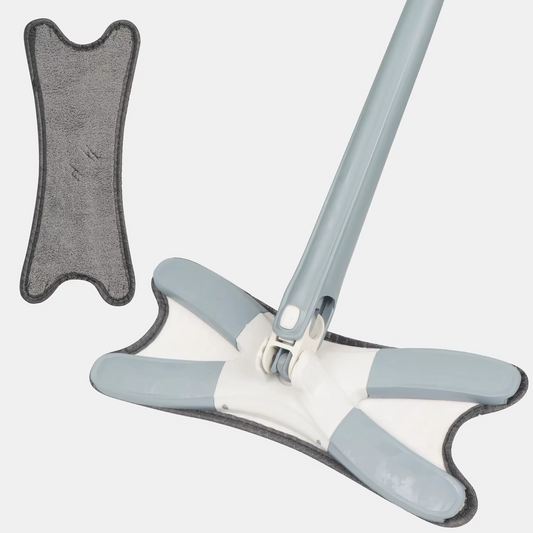 Balai Plat Microfibre 40 cm à Tige Rétractable