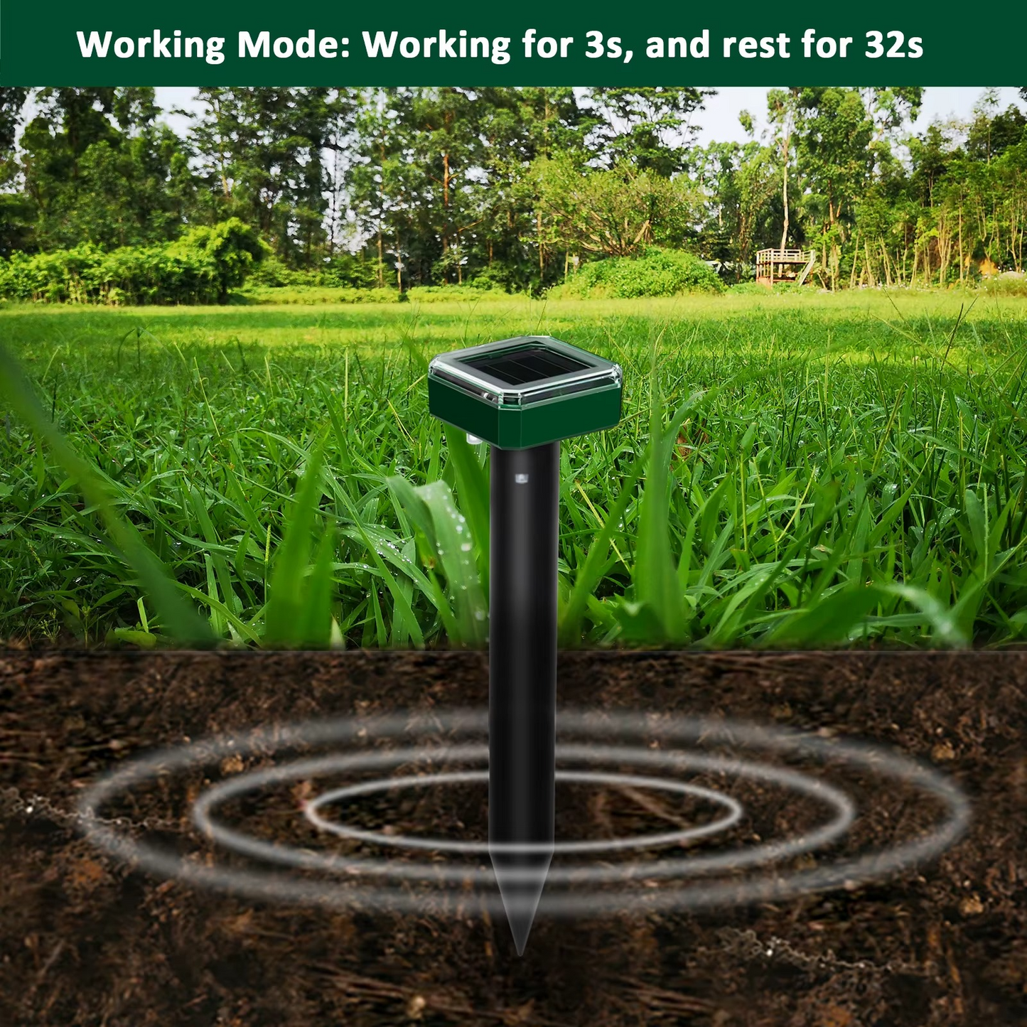 Répulsif Solaire Anti-Taupes et Serpents