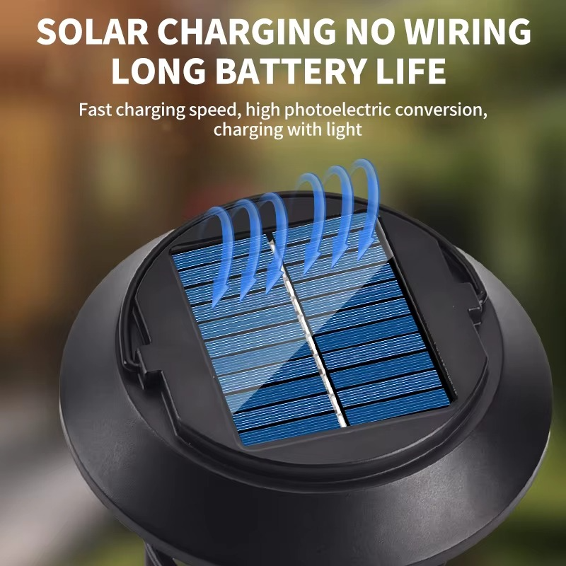 Lampe de Jardin Solaire Étanche avec Capteur