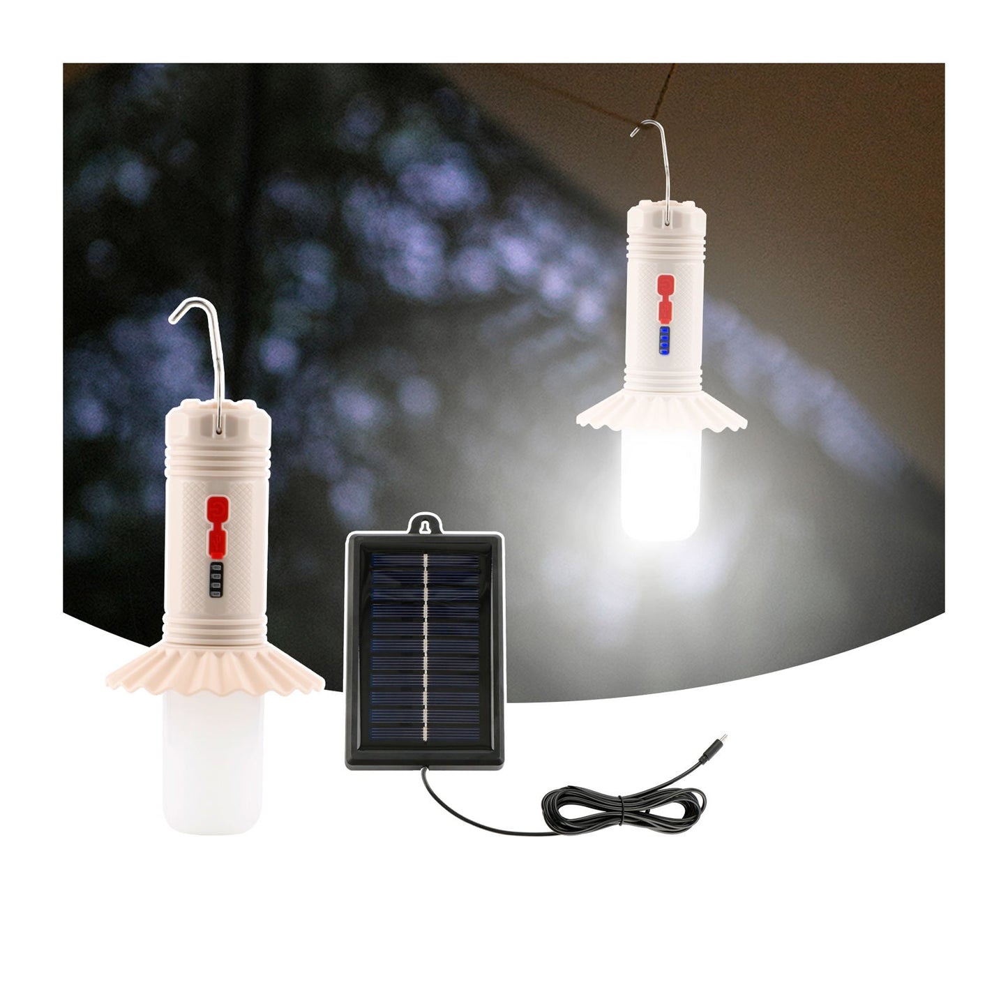 Torche solaire de camping