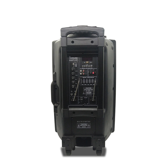 Enceinte chariot portable