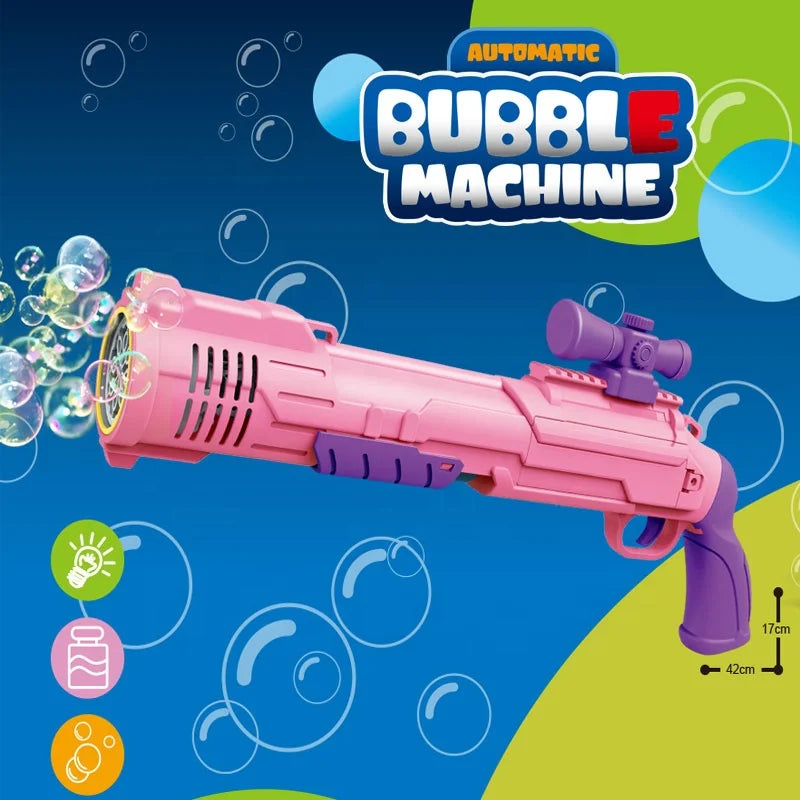 Pistolet à bulles coloré