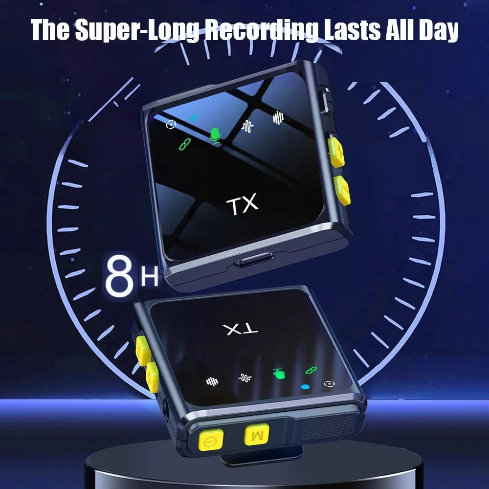 Microphone Lavalier Sans Fil à Réduction du Bruit