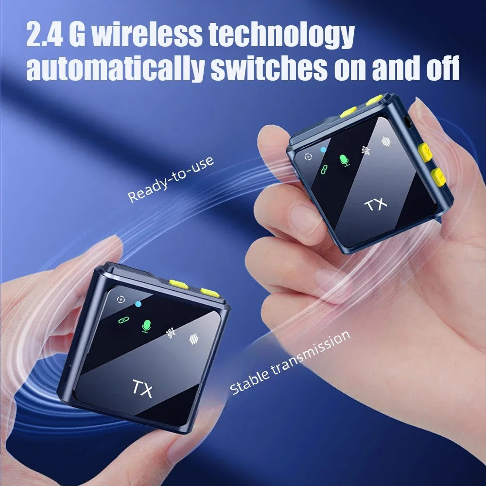 Microphone Lavalier Sans Fil à Réduction du Bruit