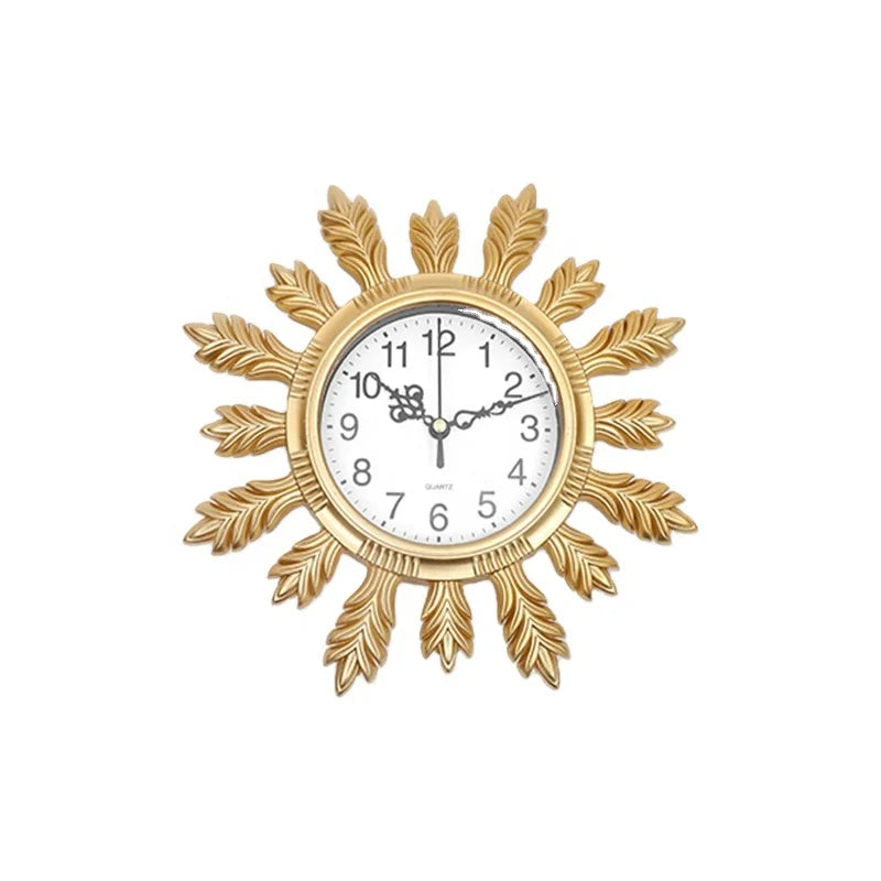 Horloge Murale Décorative en Forme de Feuille