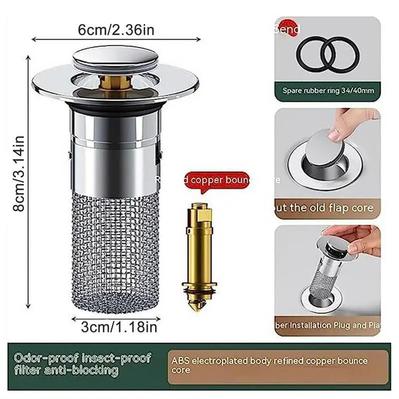 Bouchon de filtre d'évier